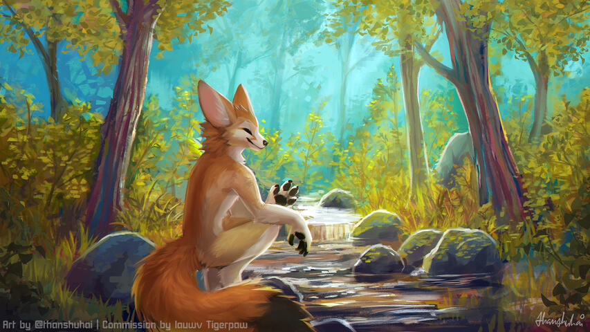 Ripples by the creek